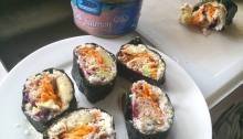 Whole30 sushi with salmon